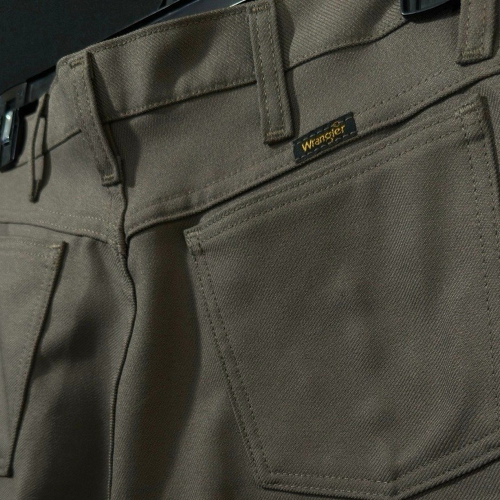 Wrangler Men's Brown Tan Polyester Western Dress Pants 82BH‎ Size 32x29
